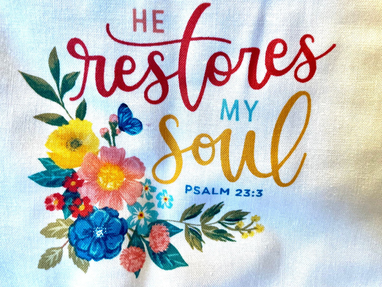 Beautiful, Christian Scriptures and Flowers blanket