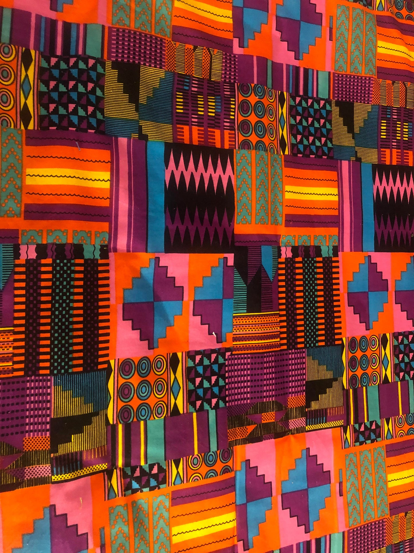 Authentic Kente African Lap Quilt/Throw