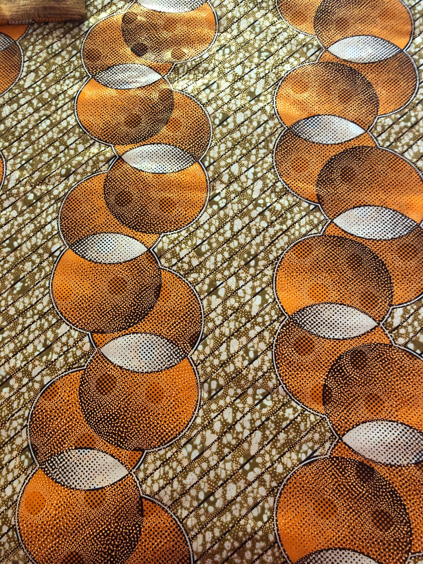 Golden African lap quilt/blanket