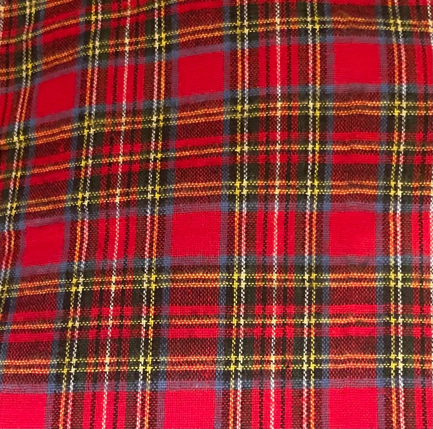 Beautiful Reindeer and plaid reversible cozy Christmas blanket