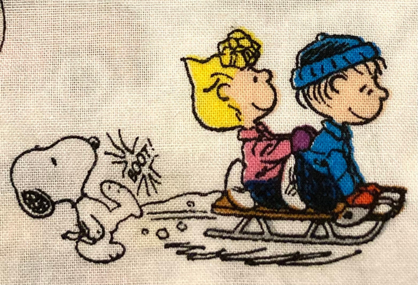 Snoopy Peanuts let’s go Sledding!