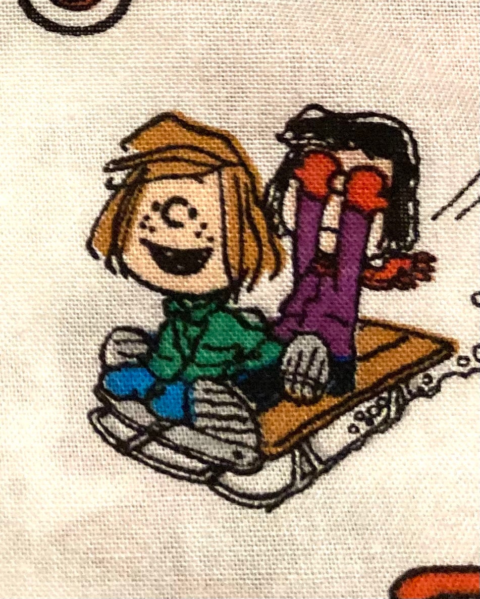 Snoopy Peanuts let’s go Sledding!