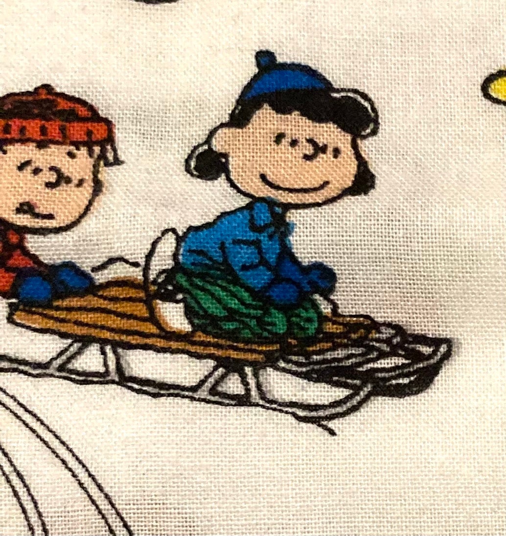 Snoopy Peanuts let’s go Sledding!