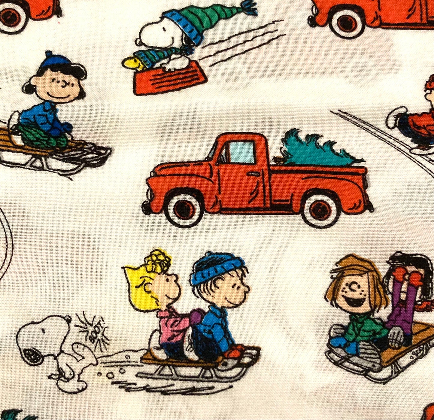 Snoopy Peanuts let’s go Sledding!