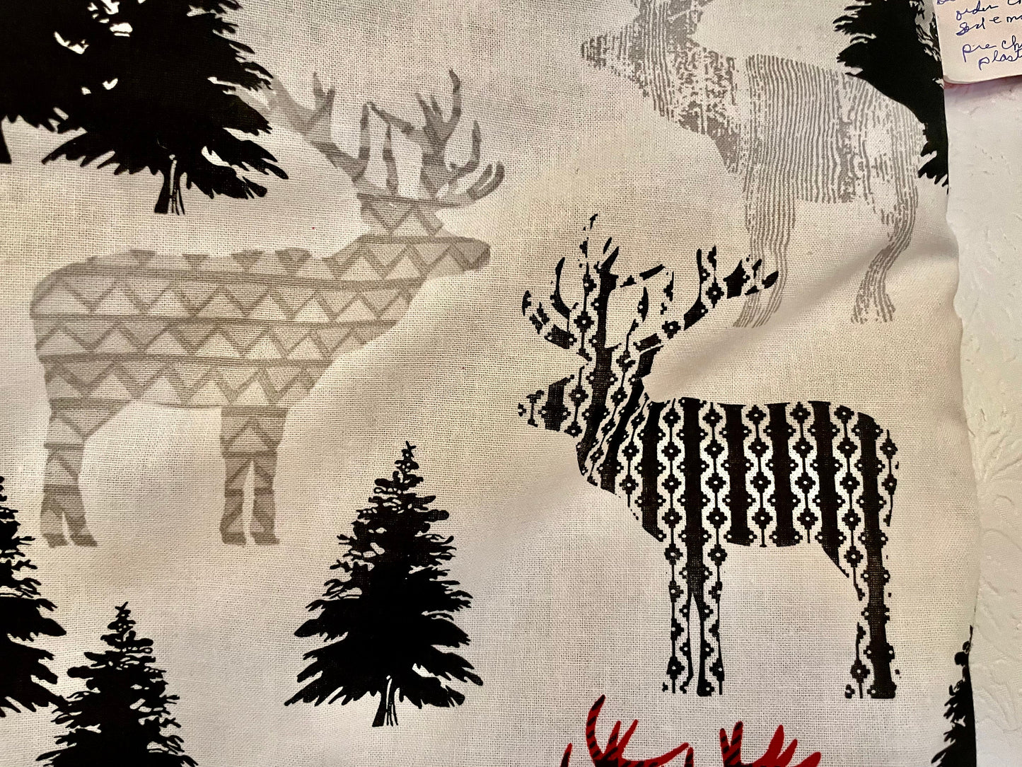 Cozy mountain, cabin blanket and decor