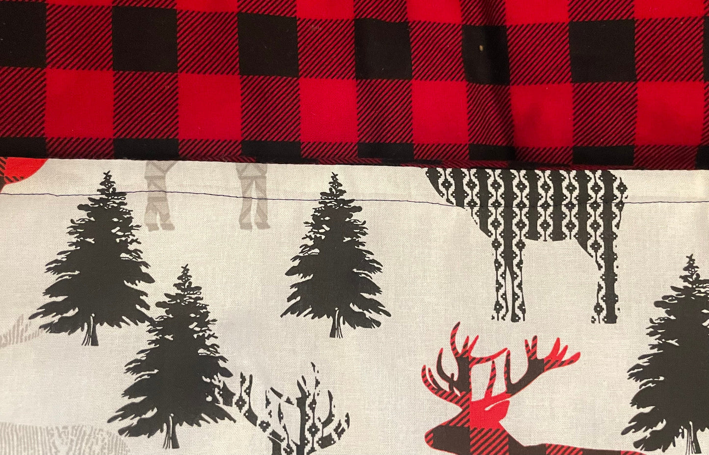 Cozy mountain, cabin blanket and decor