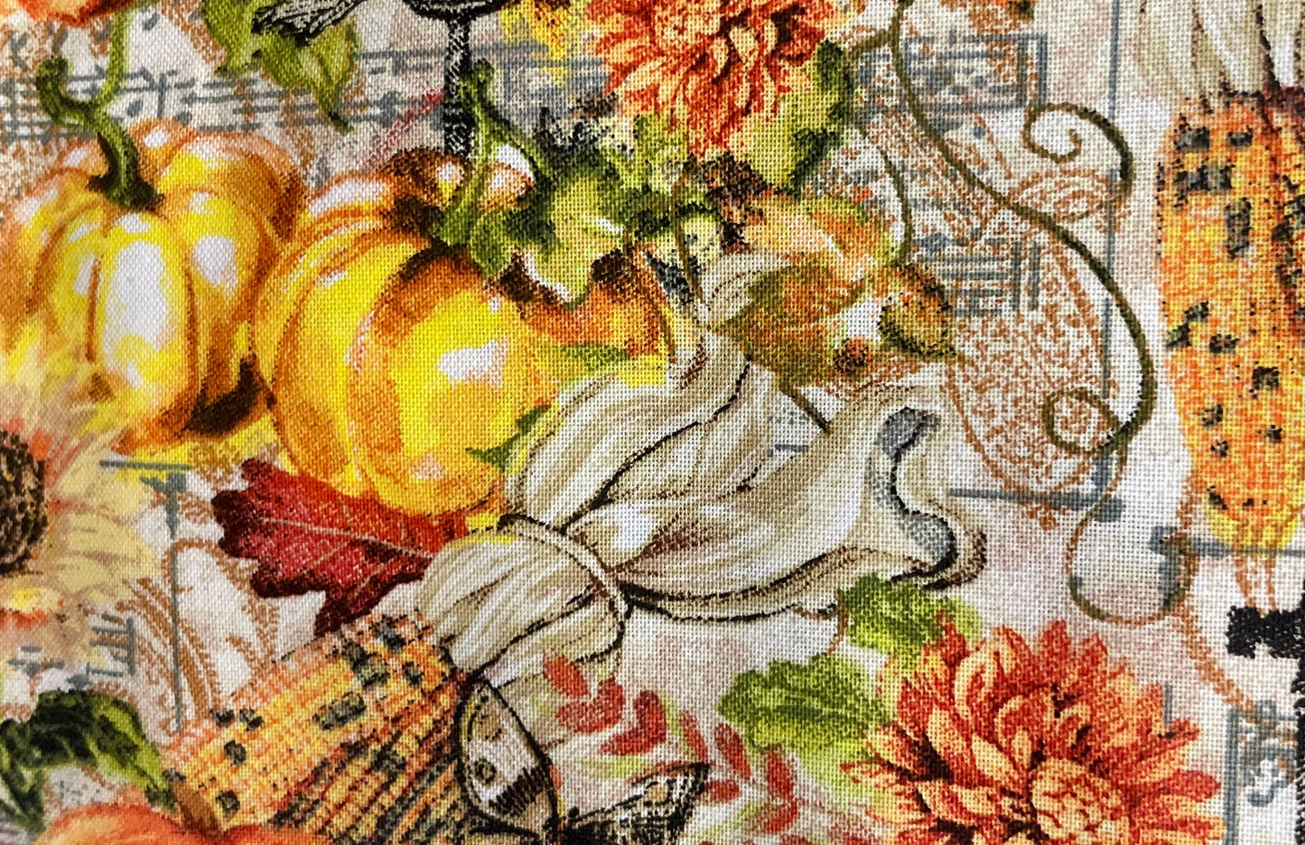 Beautiful designer fall, pheasant, pumpkins, leaves reversible blanket