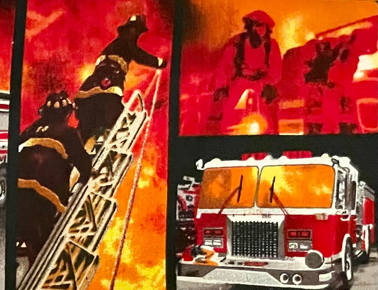 Best Firefighter reversible blanket and gift ever!