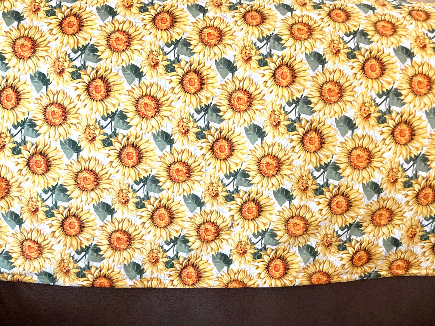 Beautiful Sunflower reversible blanket