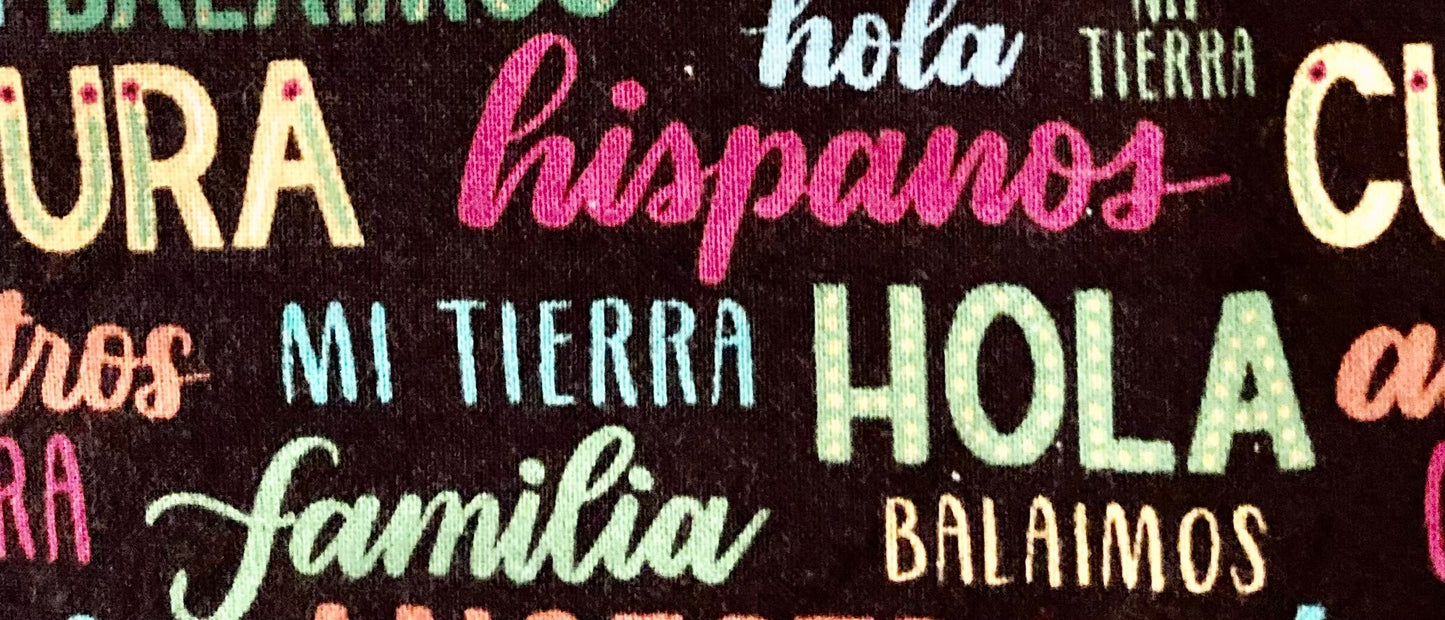 Beautiful Hispanic designer reversible blanket