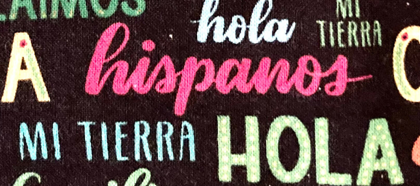 Beautiful Hispanic designer reversible blanket