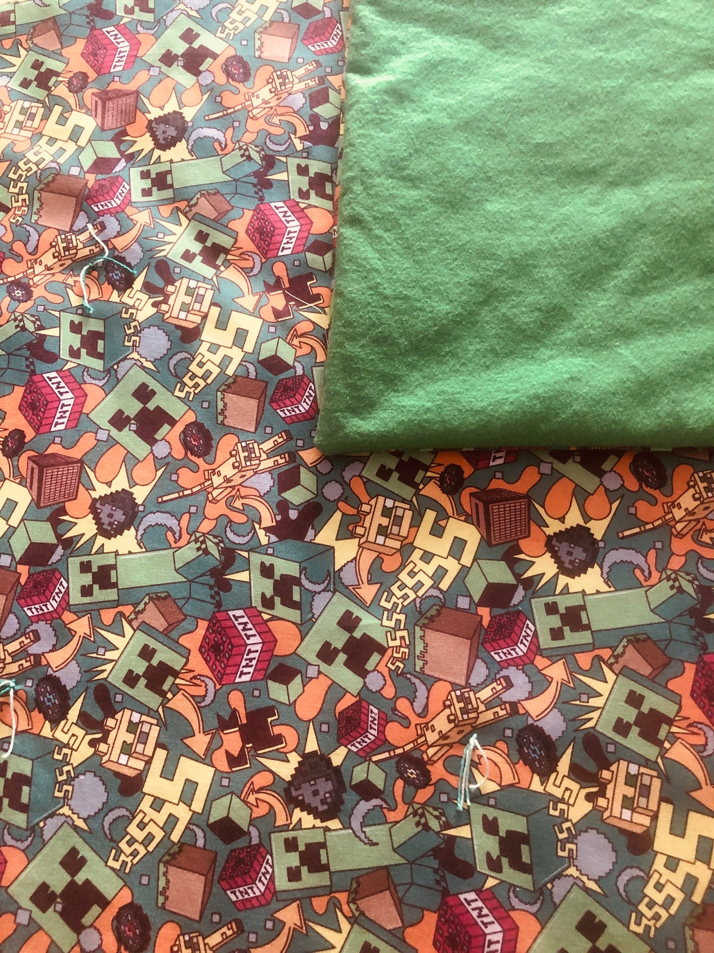 Minecraft Lap Quilt/Blanket in Vivid Colors