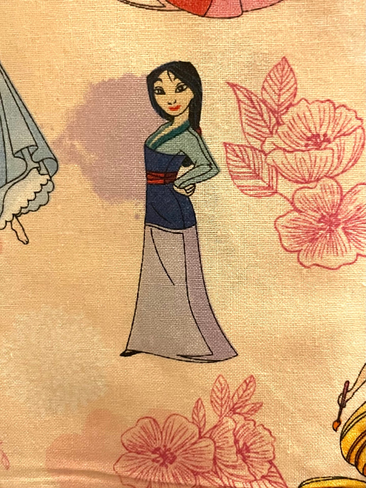 Every Disney Princess reversible handmade blanket