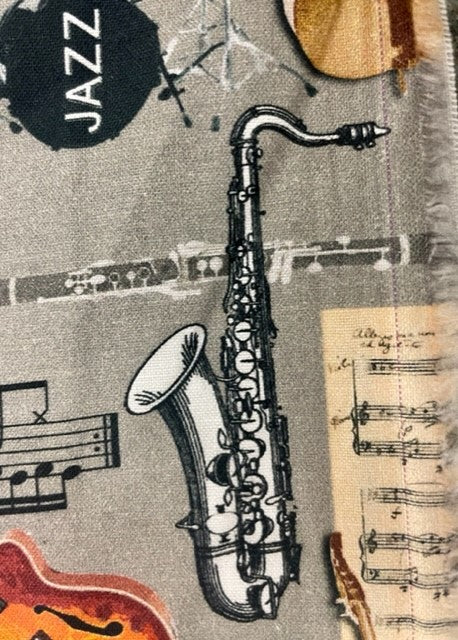 Perfect Jazz and Music Lovers Reversible Blanket
