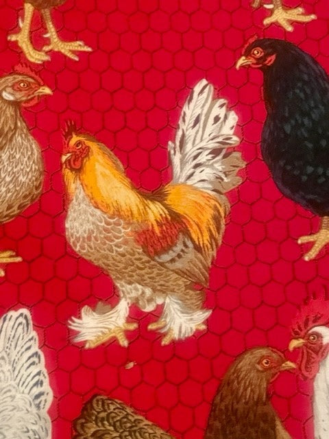 Designer Chickens and Rooster Blanket