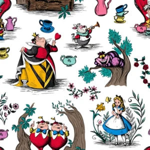 Alice in Wonderland Madhatter handmade blanket