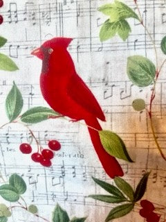 Beautiful Christmas and Cardinal Reversible Blanket