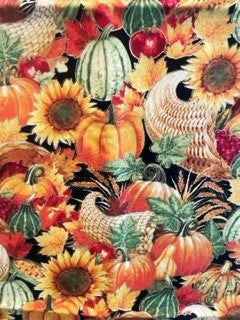 Gorgeous Fall Harvest Blanket and Decor