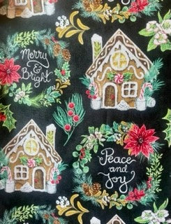 Perfect Christmas Wreaths and Gingerbread Blanket