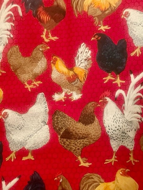 Designer Chickens and Rooster Blanket