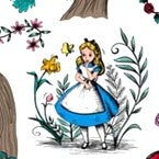 Alice in Wonderland Madhatter handmade blanket