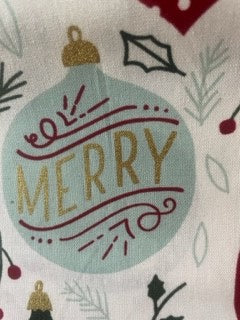 Designer Christmas Ornament Reversible Blanket