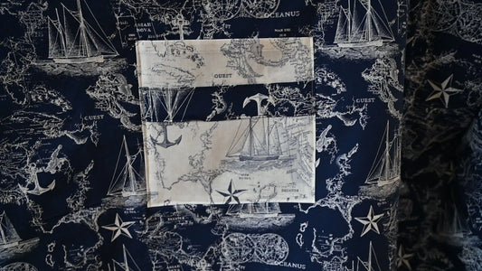 A Sailor's Delight Lap Quilt/Throw With Pocket