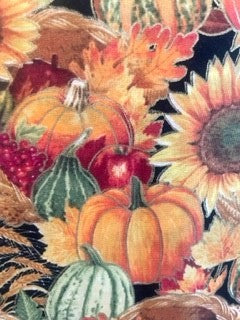 Gorgeous Fall Harvest Blanket and Decor