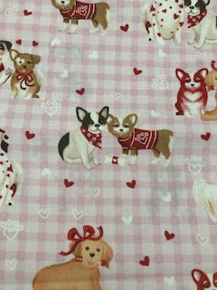 Cute Valentine's Dog Lover Blanket