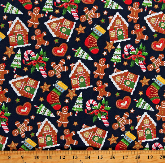 Beautiful Gingerbread Reversible Blanket