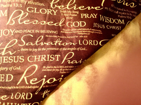 Beautiful reversible blanket to wrap you in God’s love