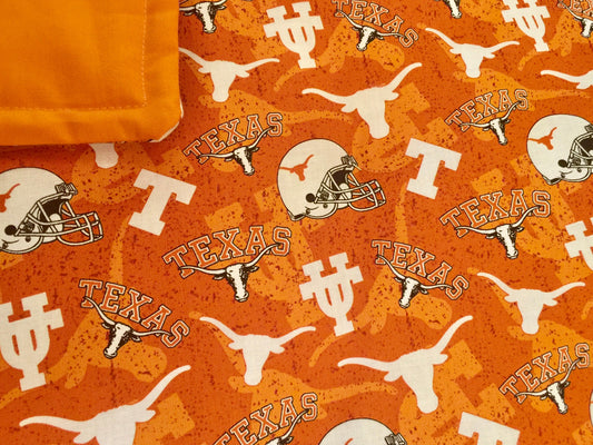 Hook em horns handmade blanket