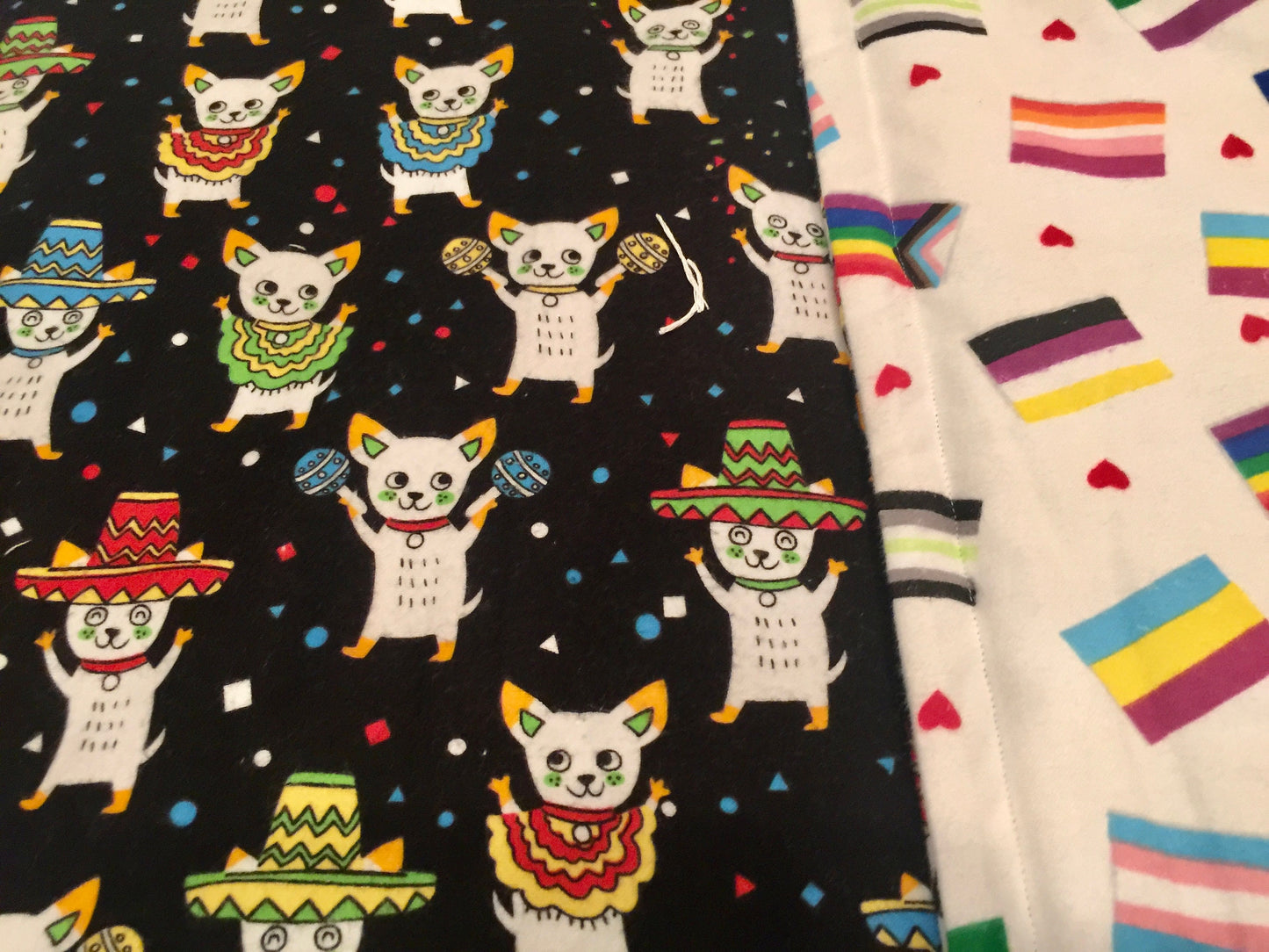 Cutest chihuahua fiesta party blanket ever!