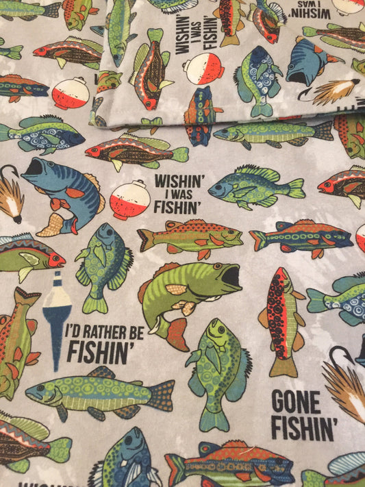 Perfect fisherman blanket and gift!