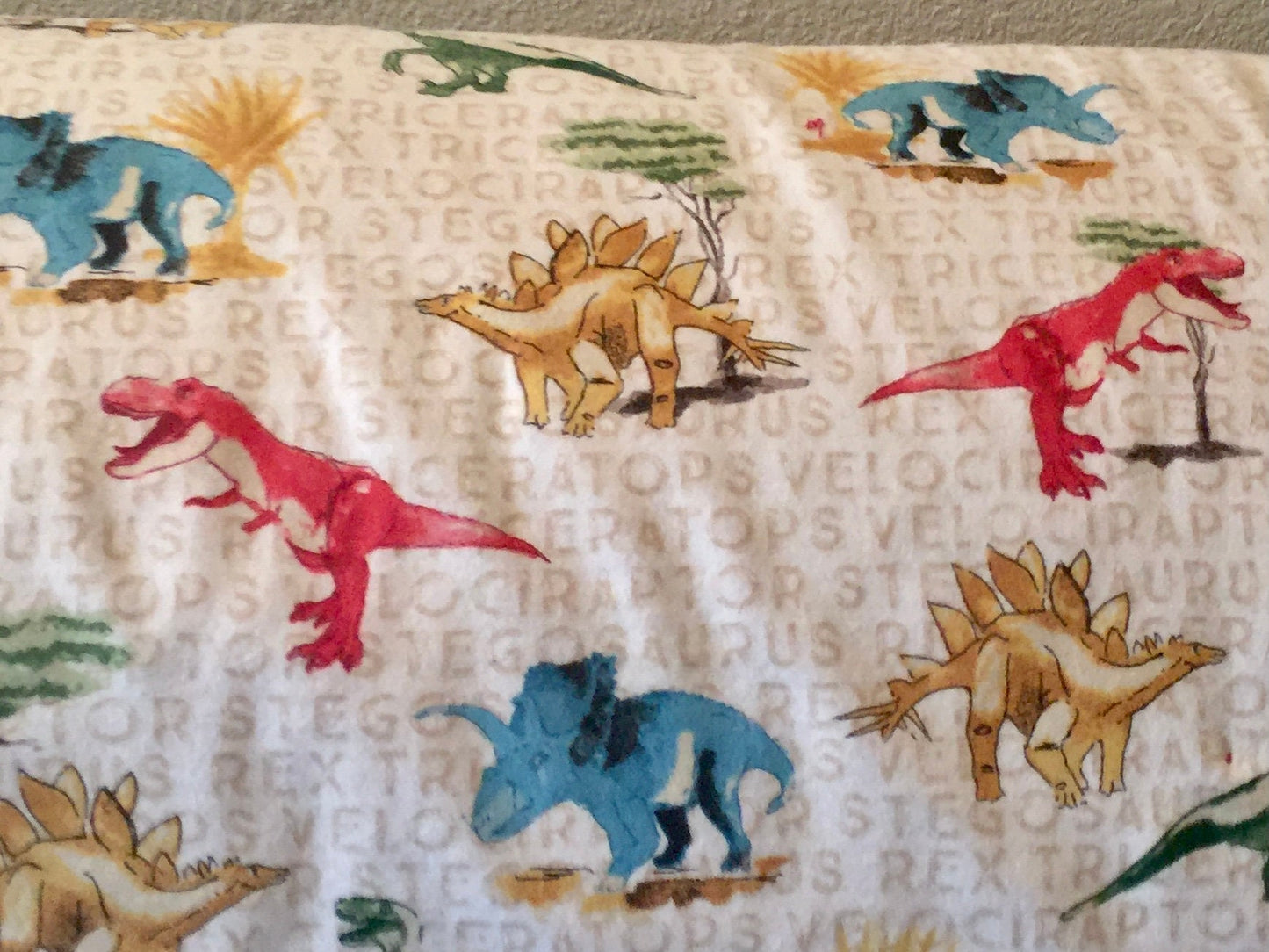 Designer TRex, Raptor and more dinosaur blanket