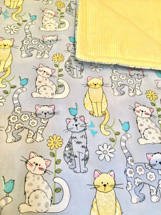 Sweet cat and kitten blanket