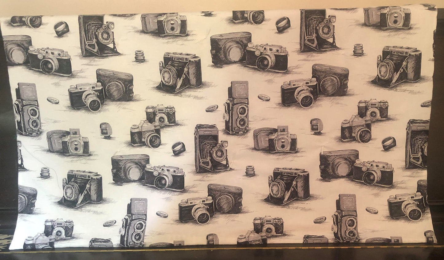 Vintage-Like Camera Lap Quilt/Throw