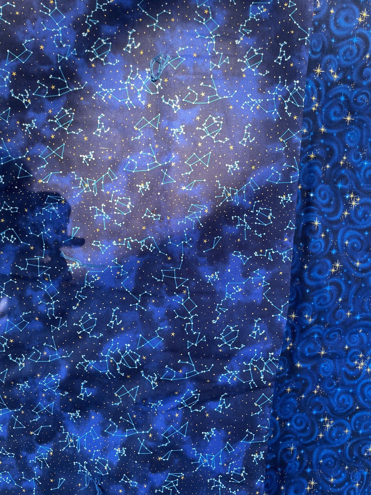 Stunning Constellation and Stars Throw/Lap quilt