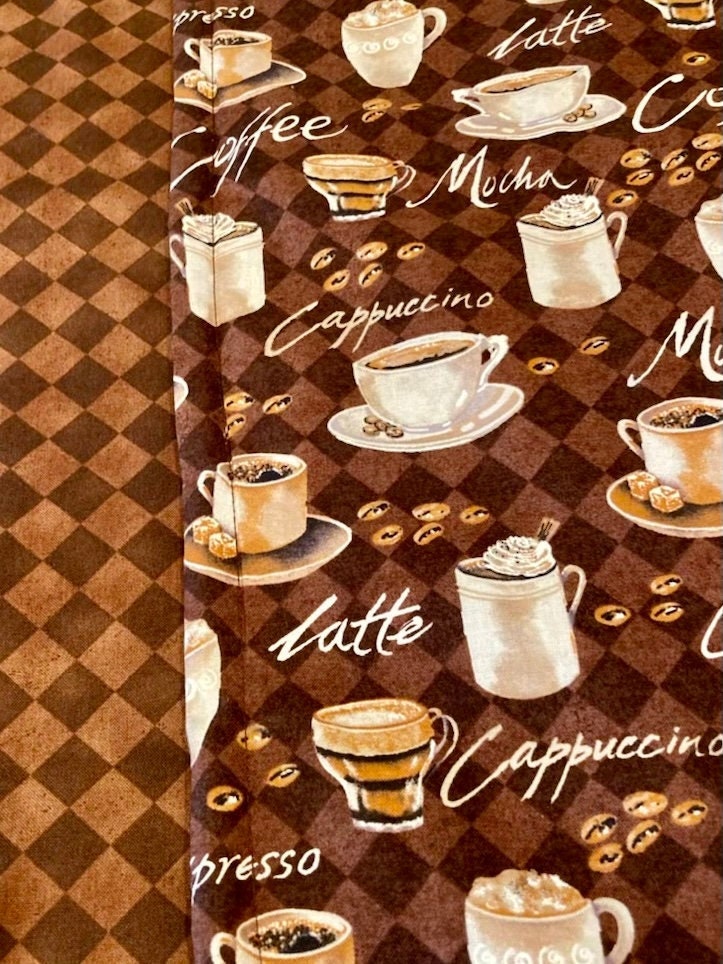 Coffee anyone? Cozy blanket features all your favs!
