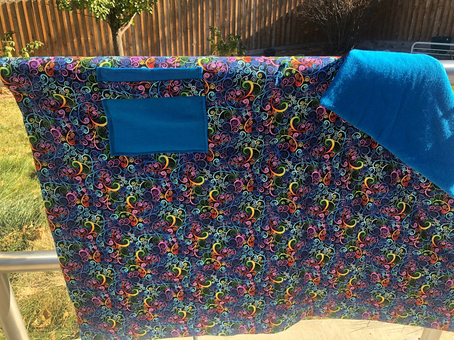 Beautiful Throw/Lap Quilt of Vibrant Colors