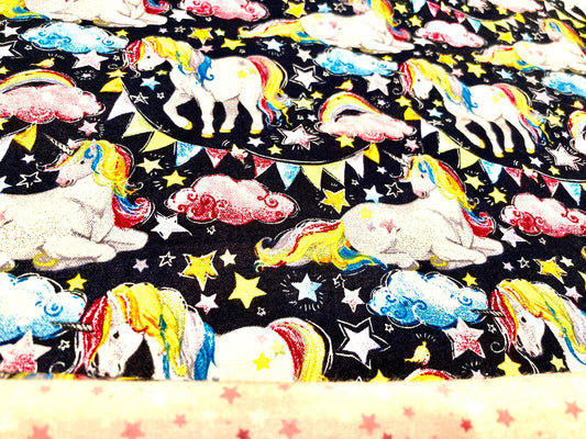 Gorgeous designer unicorn with rainbow mane and tail blanket