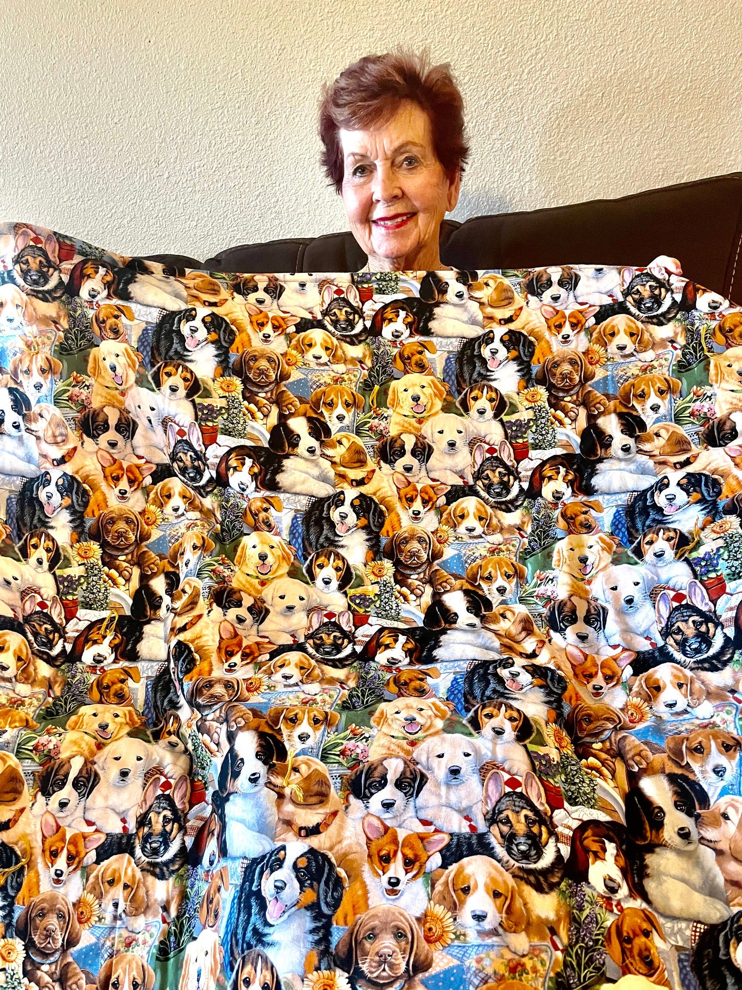 Ultimate dog and puppy lover reversible blanket