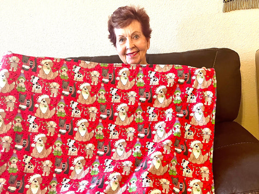Adorable Christmas Dog Blanket and Gift