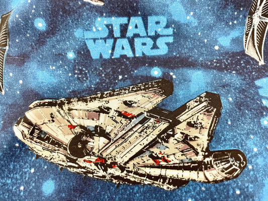 Ultimate Star Wars fighter jets and millennium falcon blanket!
