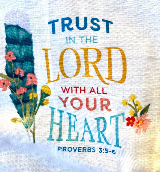 Beautiful, Christian Scriptures and Flowers blanket