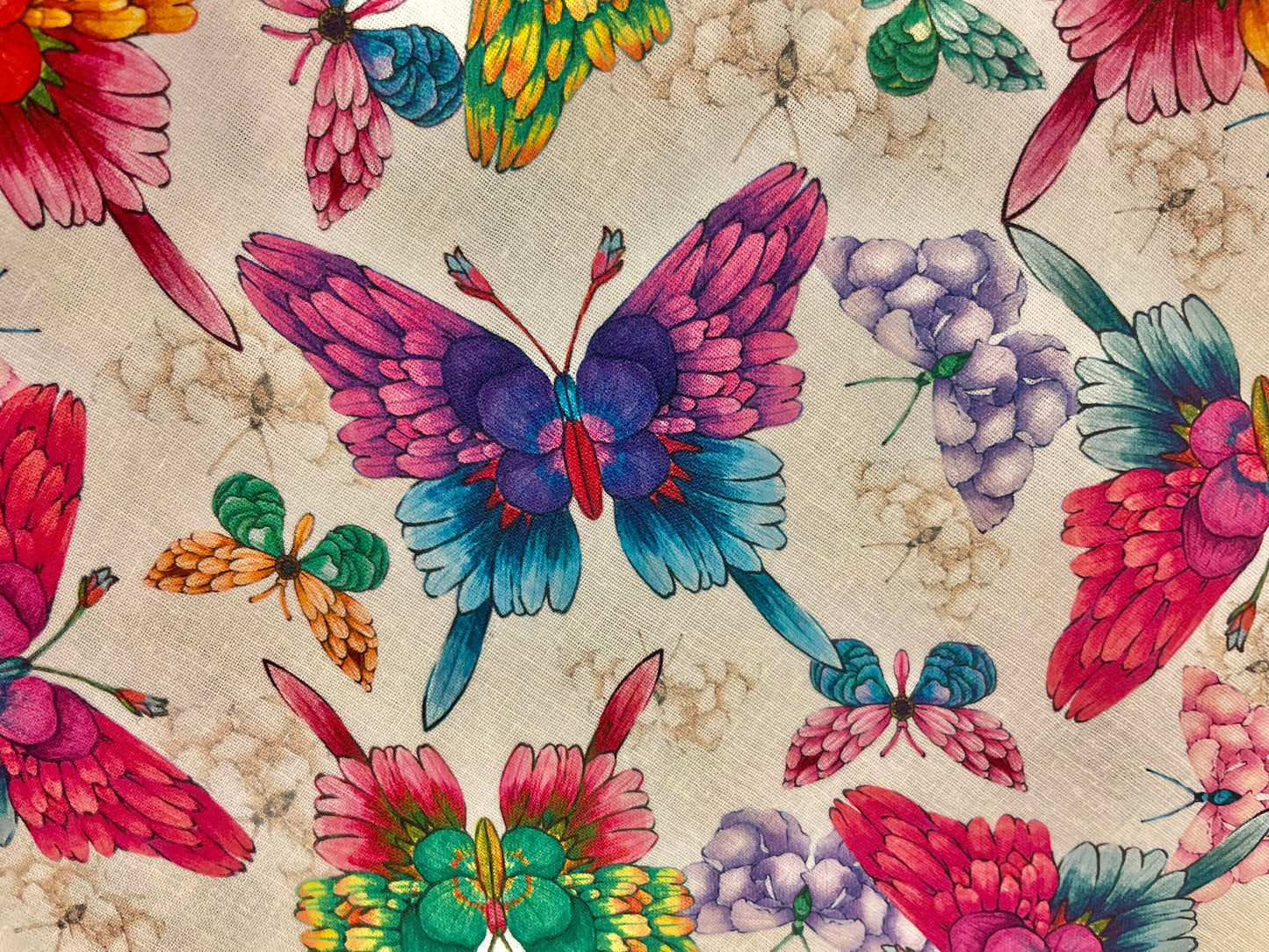 Gorgeous colorful butterfly reversible blanket