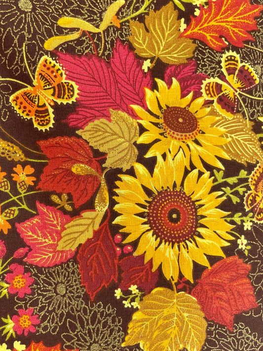 Beautiful fall designer reversible blanket