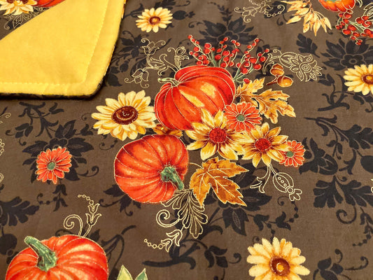 Designer Fall reversible blanket