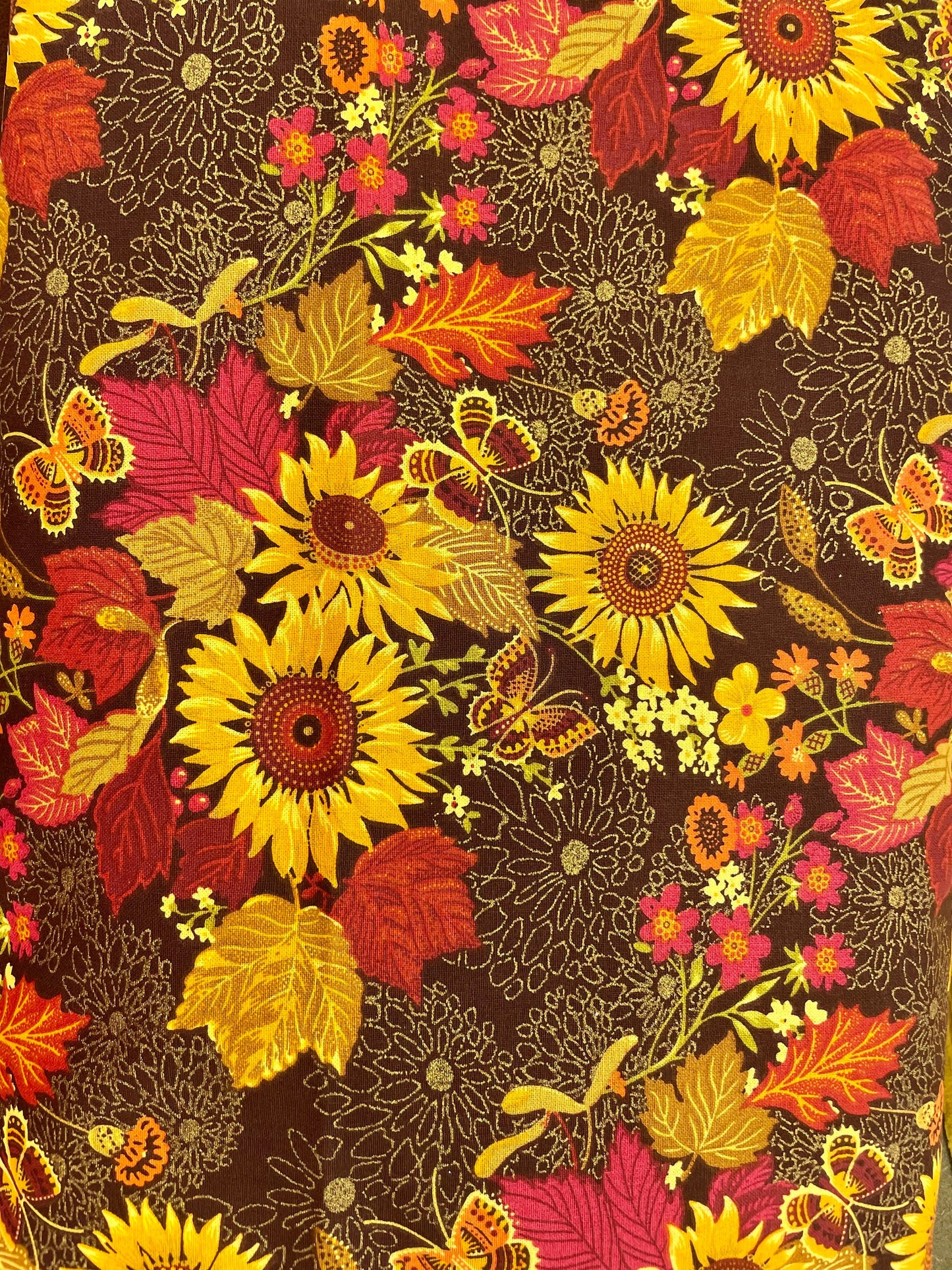 Beautiful fall designer reversible blanket