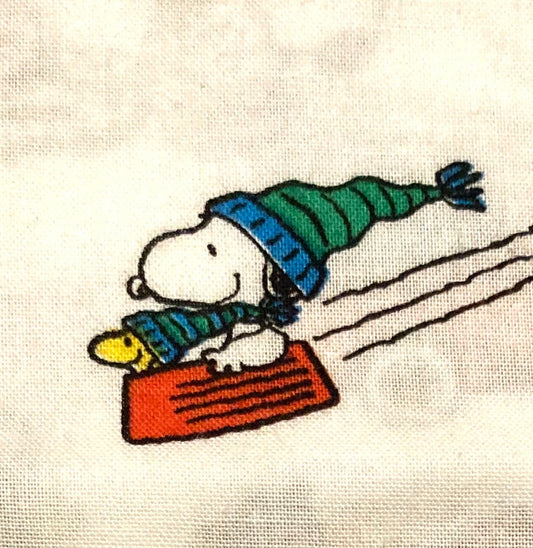 Snoopy Peanuts let’s go Sledding!